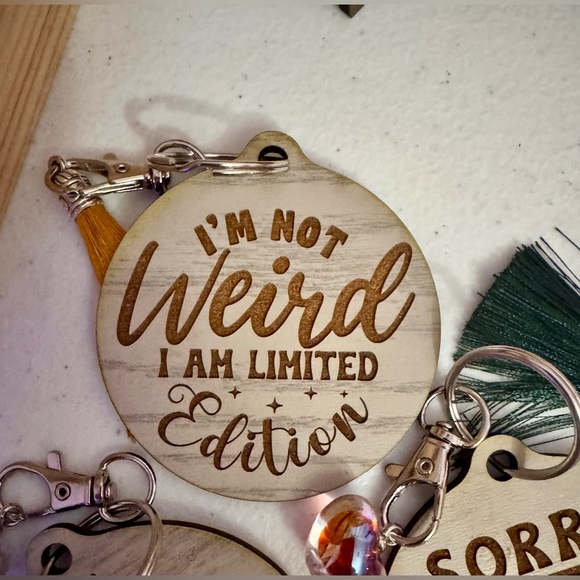 Hand crafted Wood Engraved Keychains buyers choice of 1 - Picture 6 of 8